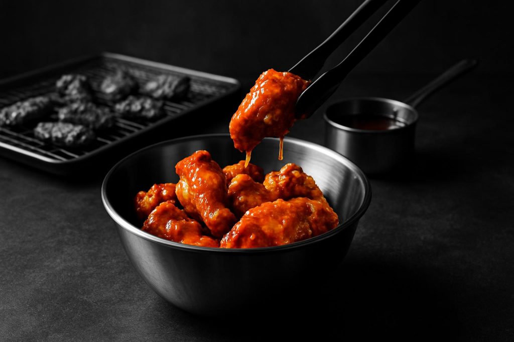 How To Toss Wings In Sauce