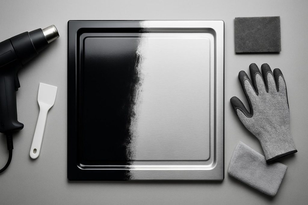 How to Remove Black Stainless Steel Coating Safely