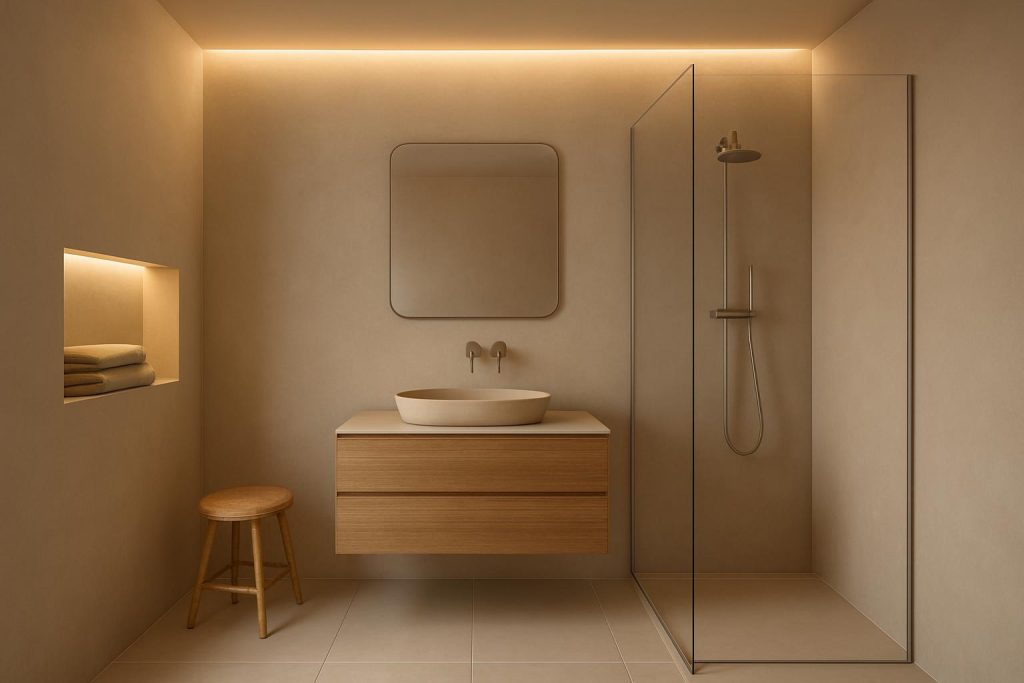Beige Small Bathroom Ideas for a Spa-Like Feel